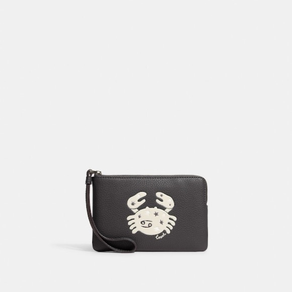 Coach Bags Coach Zodiac Sign Corner Zip Wristlet With Cancer Limited Edition Cf53 Nwt Poshmark